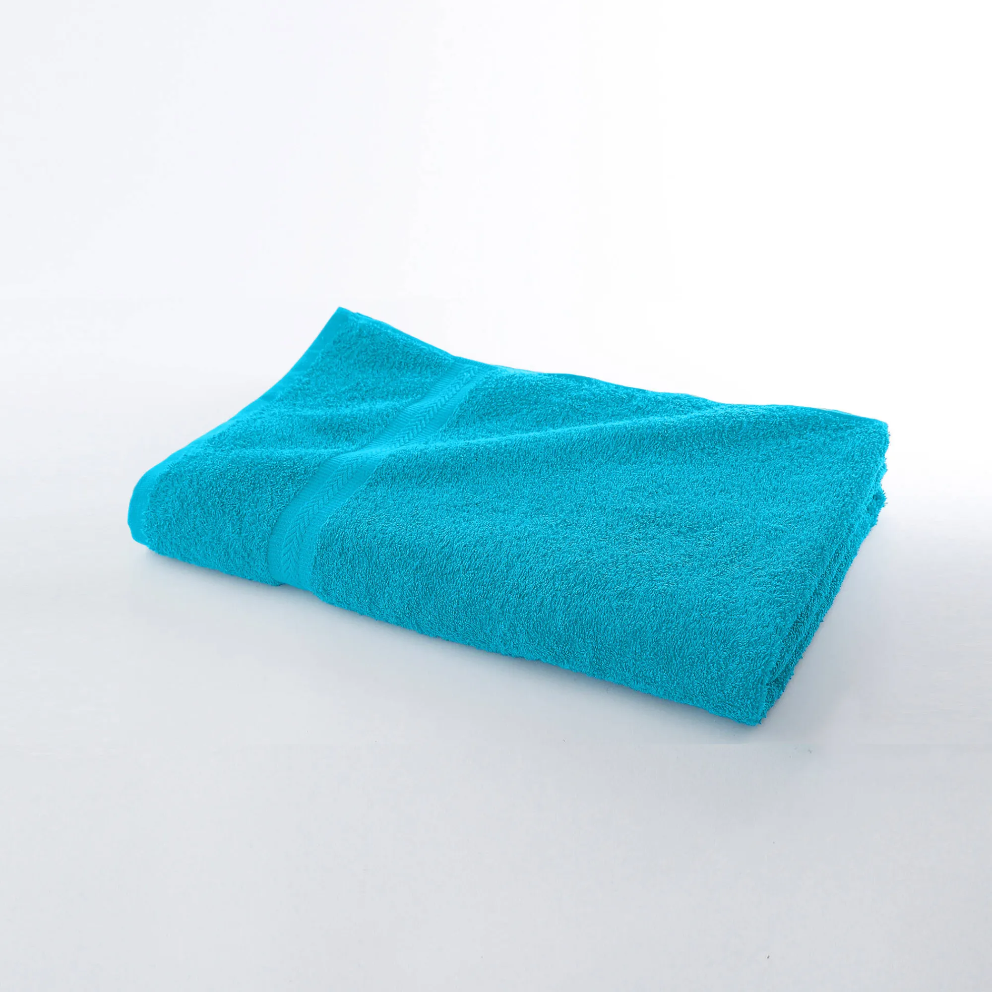 Badhanddoek<Colombine Collectie effen handdoeken 420 g/m2 met zacht comfort turkoois