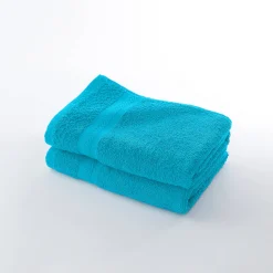Badhanddoek<Colombine Collectie effen handdoeken 420 g/m2 met zacht comfort turkoois