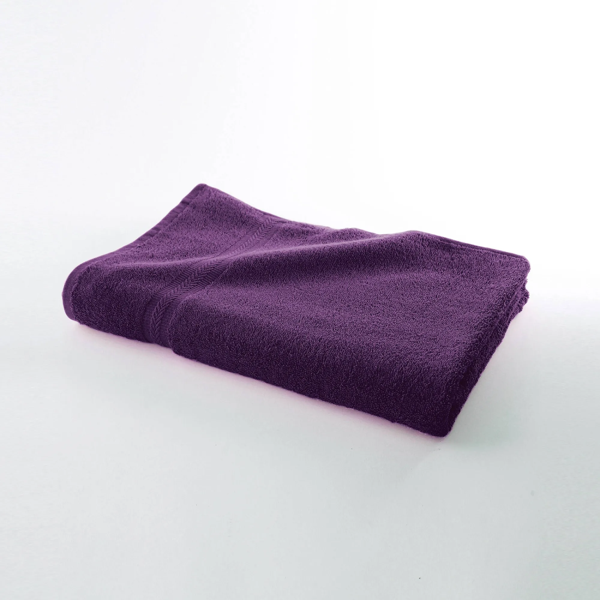 Badhanddoek<Colombine Collectie effen handdoeken 420 g/m2 met zacht comfort aubergine