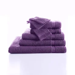 Badhanddoek<Colombine Collectie effen handdoeken 420 g/m2 met zacht comfort aubergine