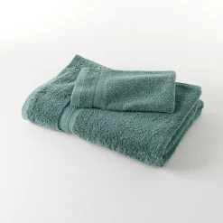 Badhanddoek<Colombine Collectie effen handdoeken 420 g/m2 met zacht comfort eucalyptus