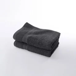Badhanddoek<Colombine Collectie effen handdoeken 420 g/m2 met zacht comfort antraciet