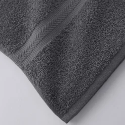 Badhanddoek<Colombine Collectie effen handdoeken 420 g/m2 met zacht comfort antraciet