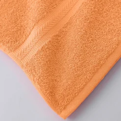 Badhanddoek<Colombine Collectie effen handdoeken 420 g/m2 met zacht comfort abrikoos
