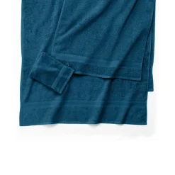 Badhanddoek<Colombine Collectie effen handdoeken 420 g/m2 met zacht comfort pauwblauw