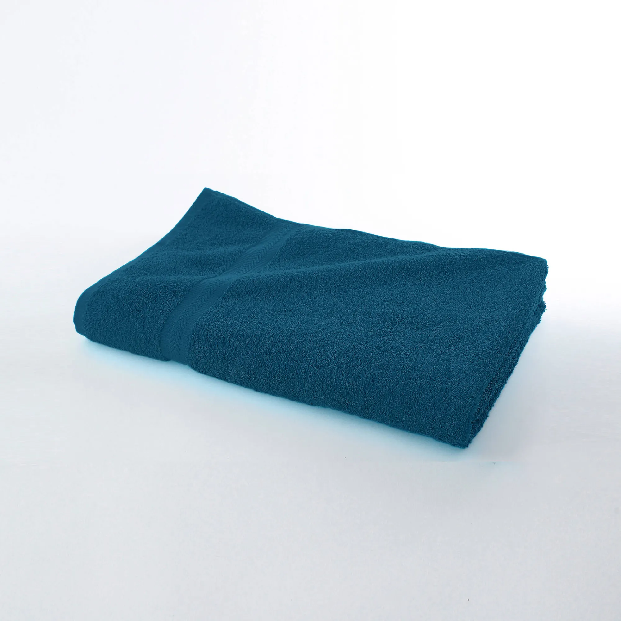 Badhanddoek<Colombine Collectie effen handdoeken 420 g/m2 met zacht comfort pauwblauw