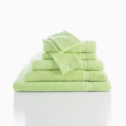 Badhanddoek<Colombine Collectie effen handdoeken 420 g/m2 met zacht comfort anijs