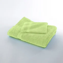 Badhanddoek<Colombine Collectie effen handdoeken 420 g/m2 met zacht comfort anijs