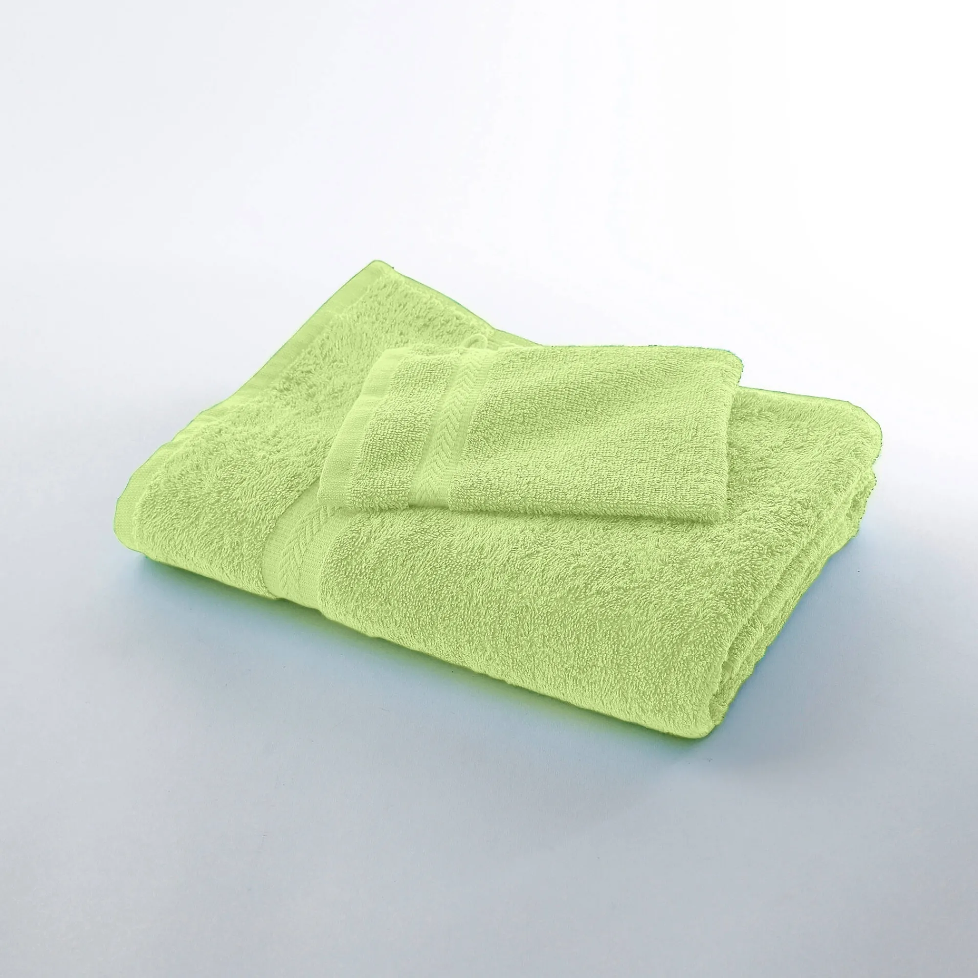 Badhanddoek<Colombine Collectie effen handdoeken 420 g/m2 met zacht comfort anijs