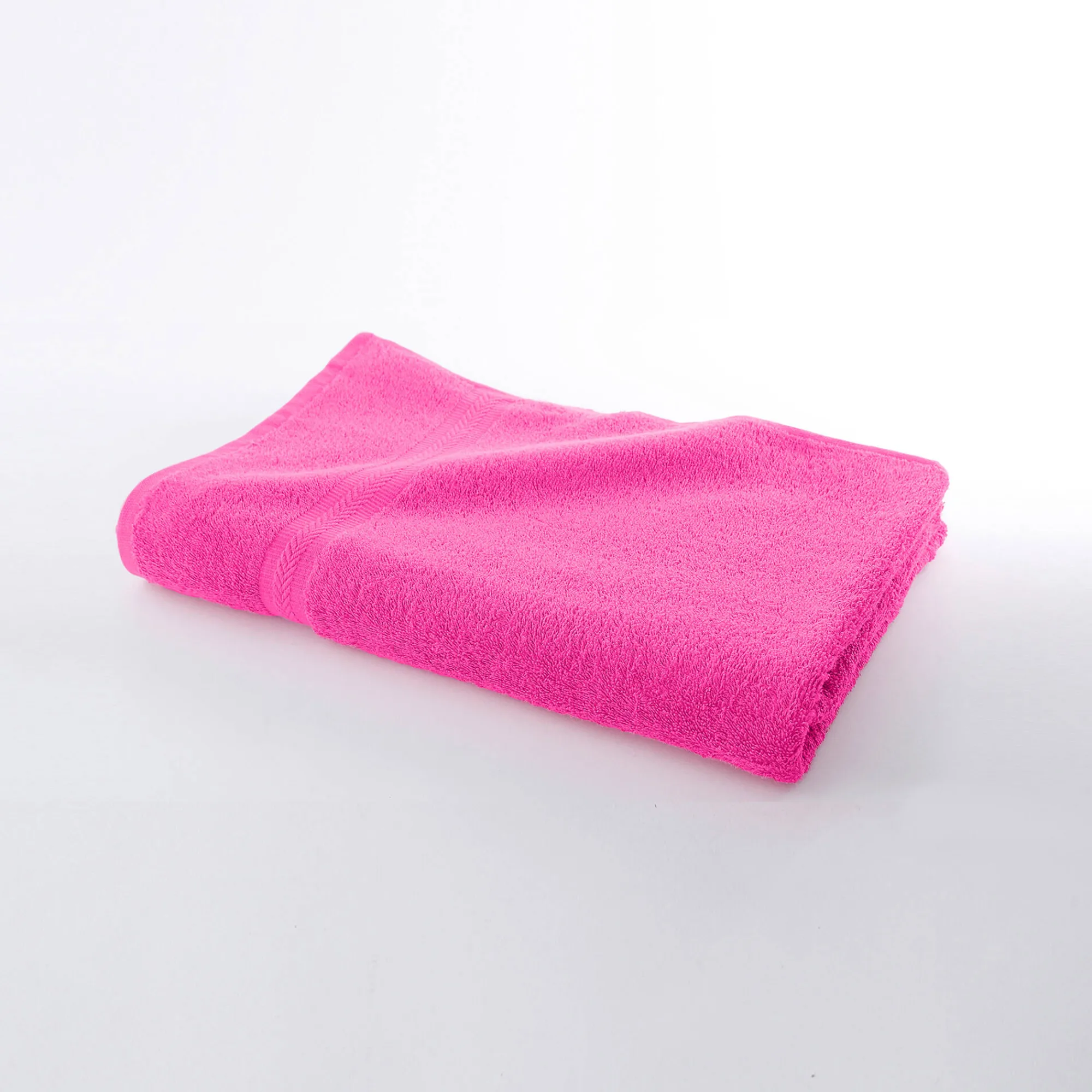 Badhanddoek<Colombine Collectie effen handdoeken 420 g/m2 met zacht comfort fuchsia