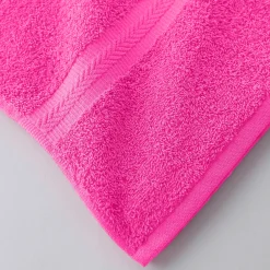Badhanddoek<Colombine Collectie effen handdoeken 420 g/m2 met zacht comfort fuchsia
