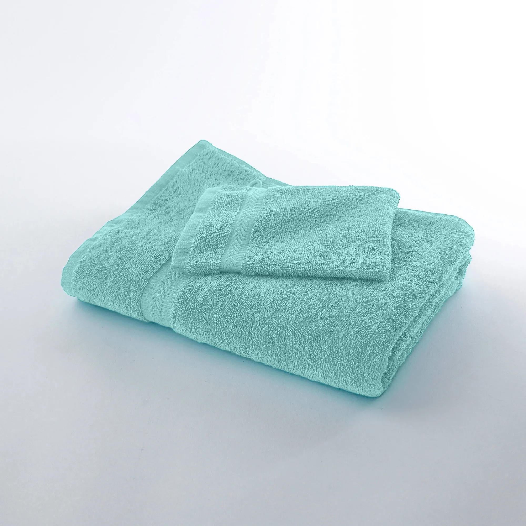 Badhanddoek<Colombine Collectie effen handdoeken 420 g/m2 met zacht comfort watergroen