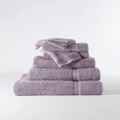 Badhanddoek<Colombine Collectie effen handdoeken 420 g/m2 met zacht comfort lavendel