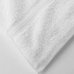 Badhanddoek<Colombine Collectie effen handdoeken 420 g/m2 met zacht comfort wit