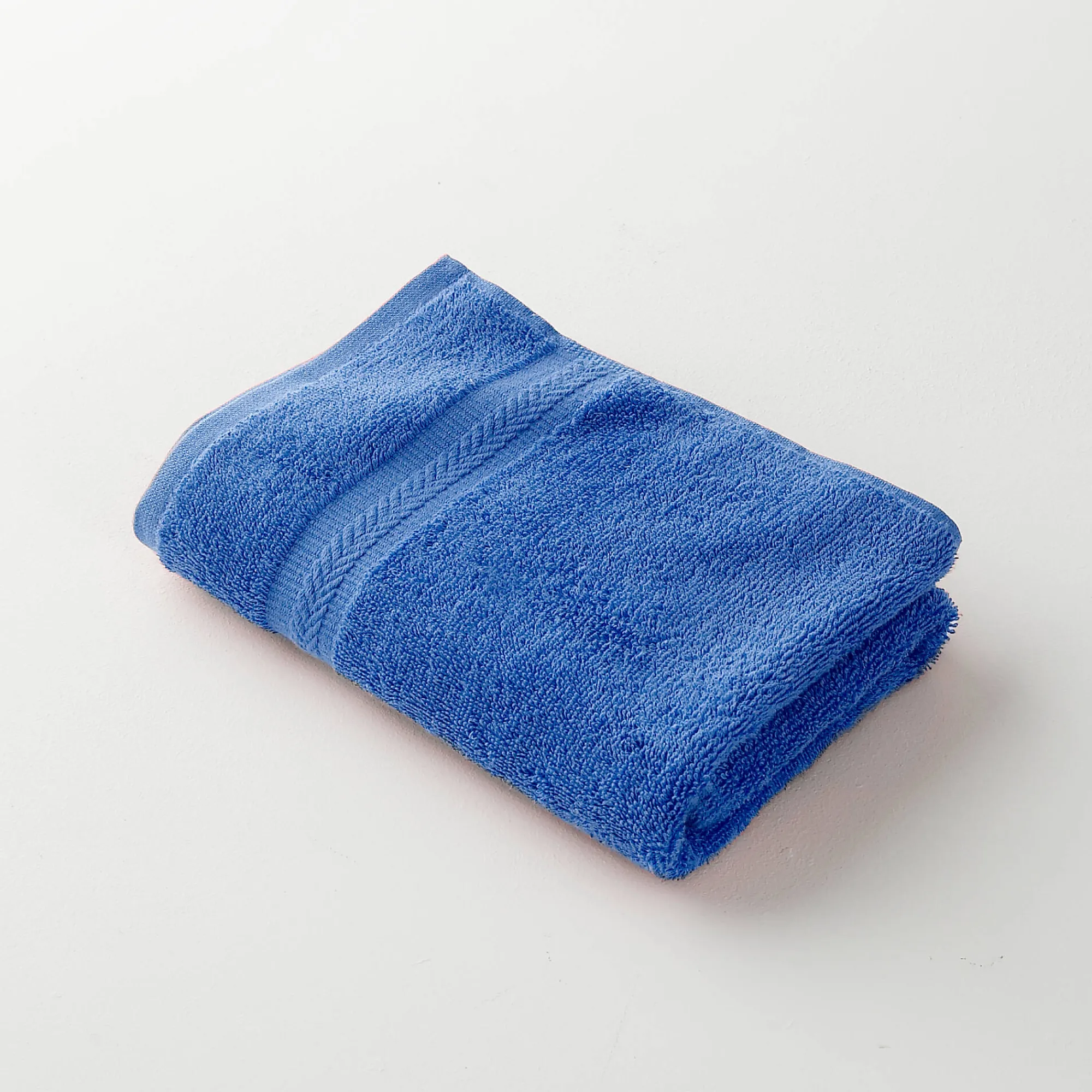 Badhanddoek<Colombine Collectie effen handdoeken 420 g/m2 met zacht comfort felblauw