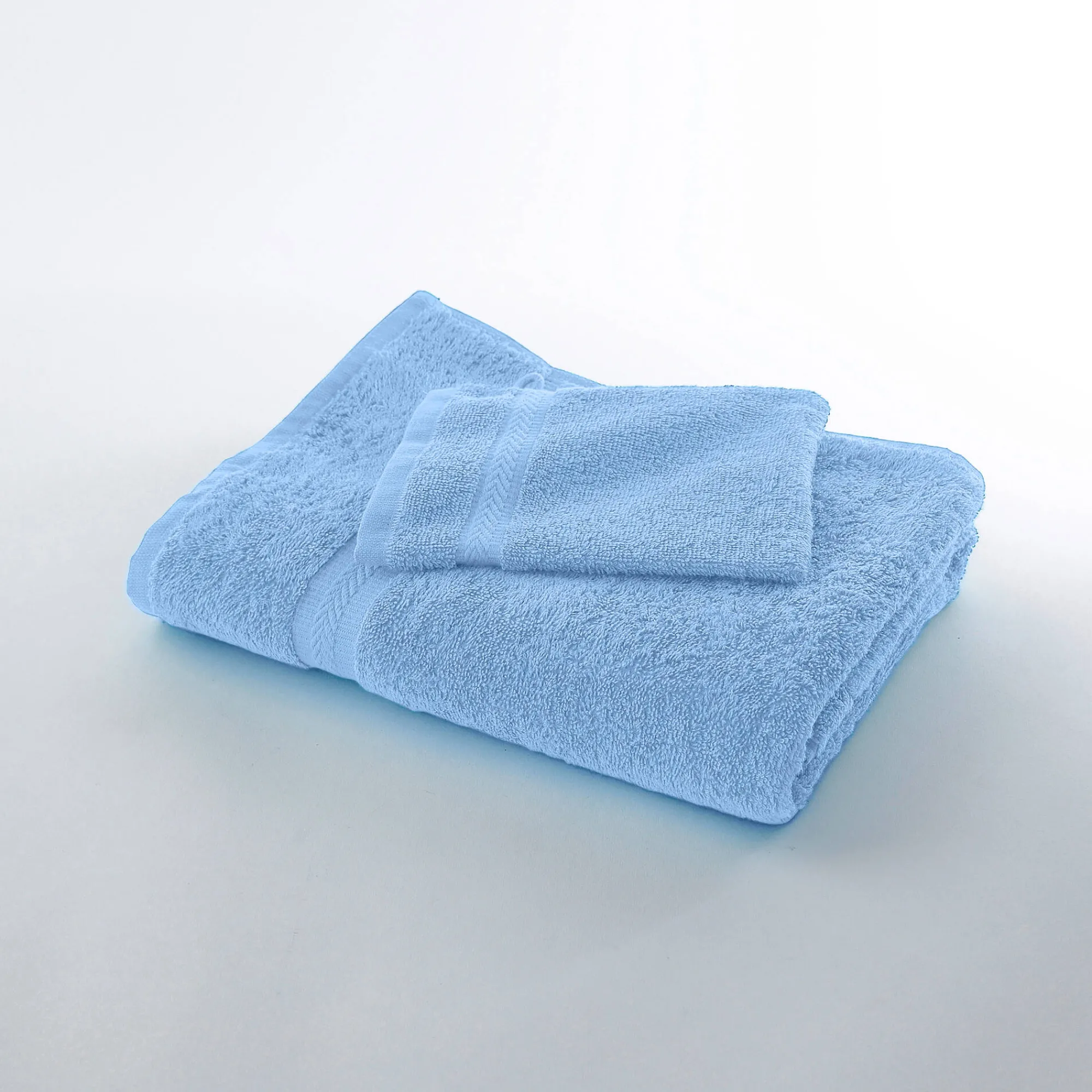 Badhanddoek<Colombine Collectie effen handdoeken 420 g/m2 met zacht comfort korenbloem