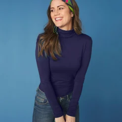 T-Shirt En Topje|Trui En Vest<Blancheporte Coltrui in stretch marine