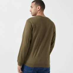 T-Shirt, Hemd En Polo<Blancheporte Comfortabel Henley T-shirt met lange mouwen - set van 2 wijnrood + kaki