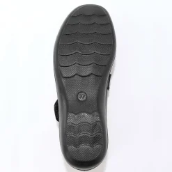 Ballerina's|Schoenen<Blancheporte Comfortabele, brede schoenen met scratchsluiting zwart