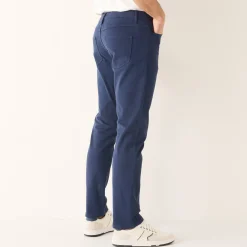 Broek<Blancheporte Comfortabele broek met 5 zakken en elastische tailleband, in gabardine - L32 marine