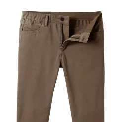Broek<Blancheporte Comfortabele broek met 5 zakken en elastische tailleband, in gabardine - L32 donkerbeige