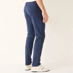 Broek<Blancheporte Comfortabele broek met 5 zakken en elastische tailleband, in gabardine - L30 marine
