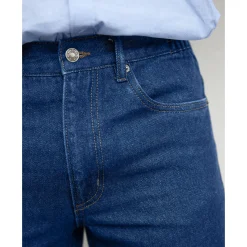 Jeans<Blancheporte Comfortabele jeans met elastische tailleband - binnenpijplengte 82 cm stone