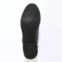 Bottines En Boots|Schoenen<Blancheporte Comfortabele leren bottines met veters zwart