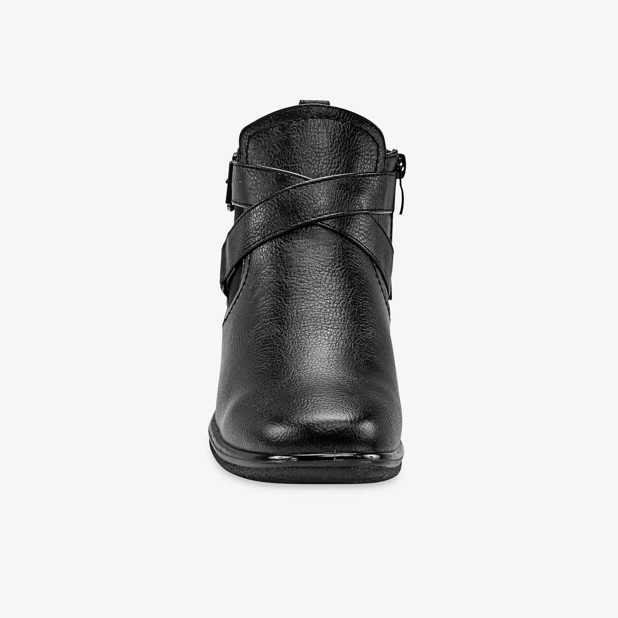 Bottines En Boots|Schoenen<Blancheporte Comfortabele low-boots met sleehak en rits zwart