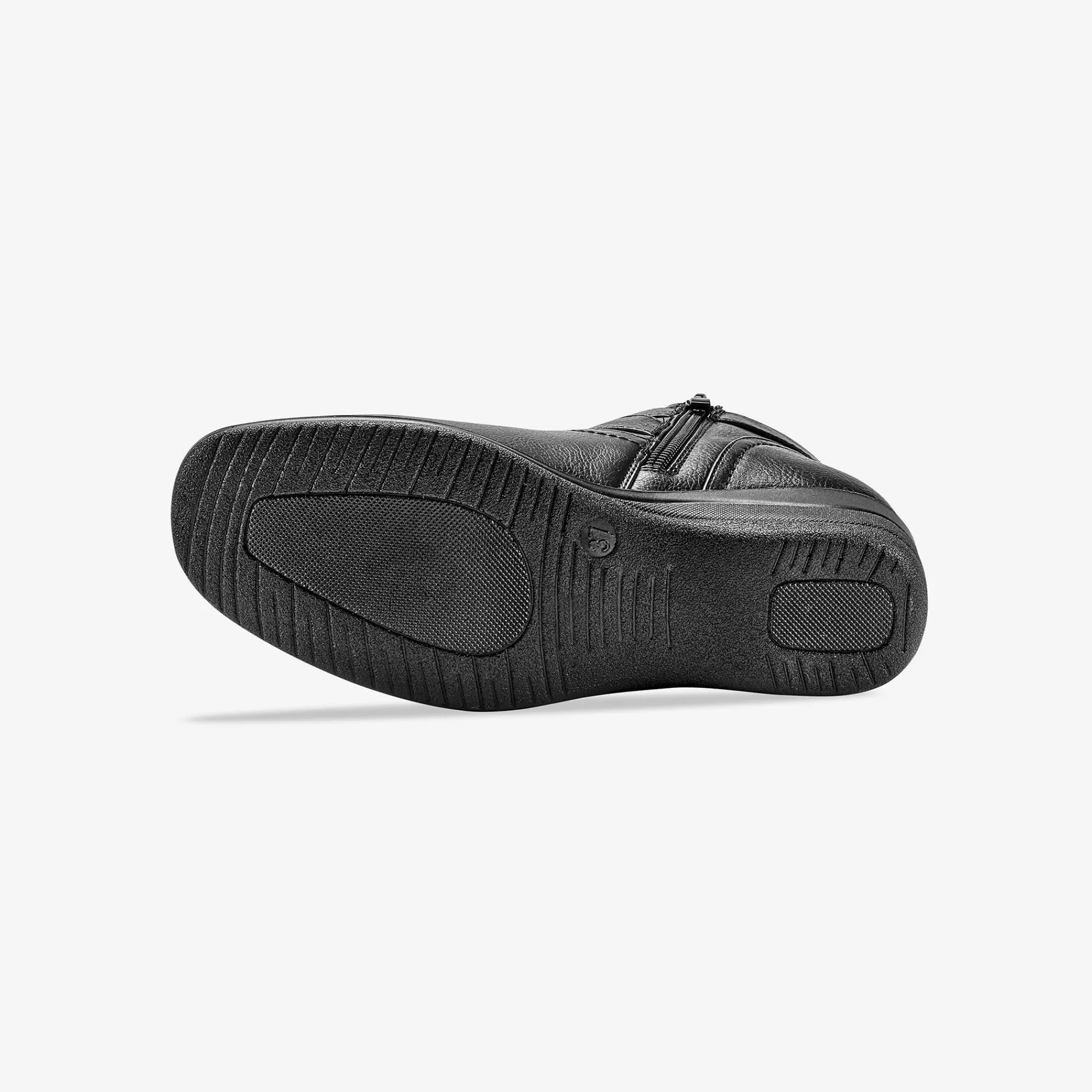 Bottines En Boots|Schoenen<Blancheporte Comfortabele low-boots met sleehak en rits zwart