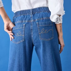 Jeans<Blancheporte Comfortabele stretchjeans in 'mom' model, elastische taille stone