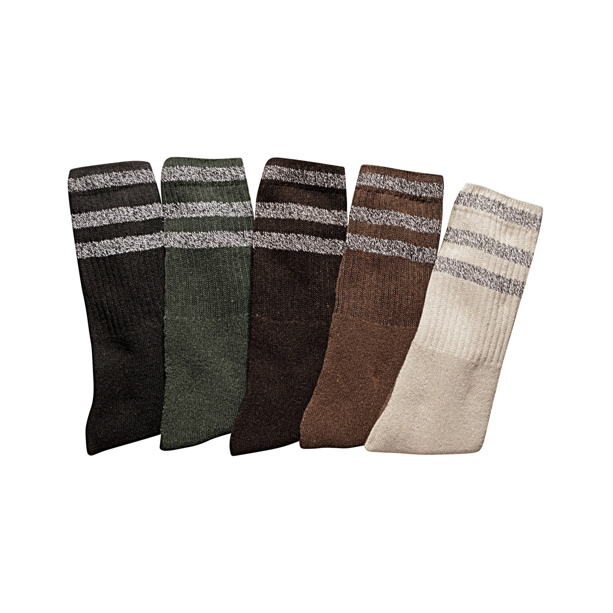 Ondergoed<Blancheporte Comfortabele tennissokken - set van 10 paar zwart / kaki / bruin