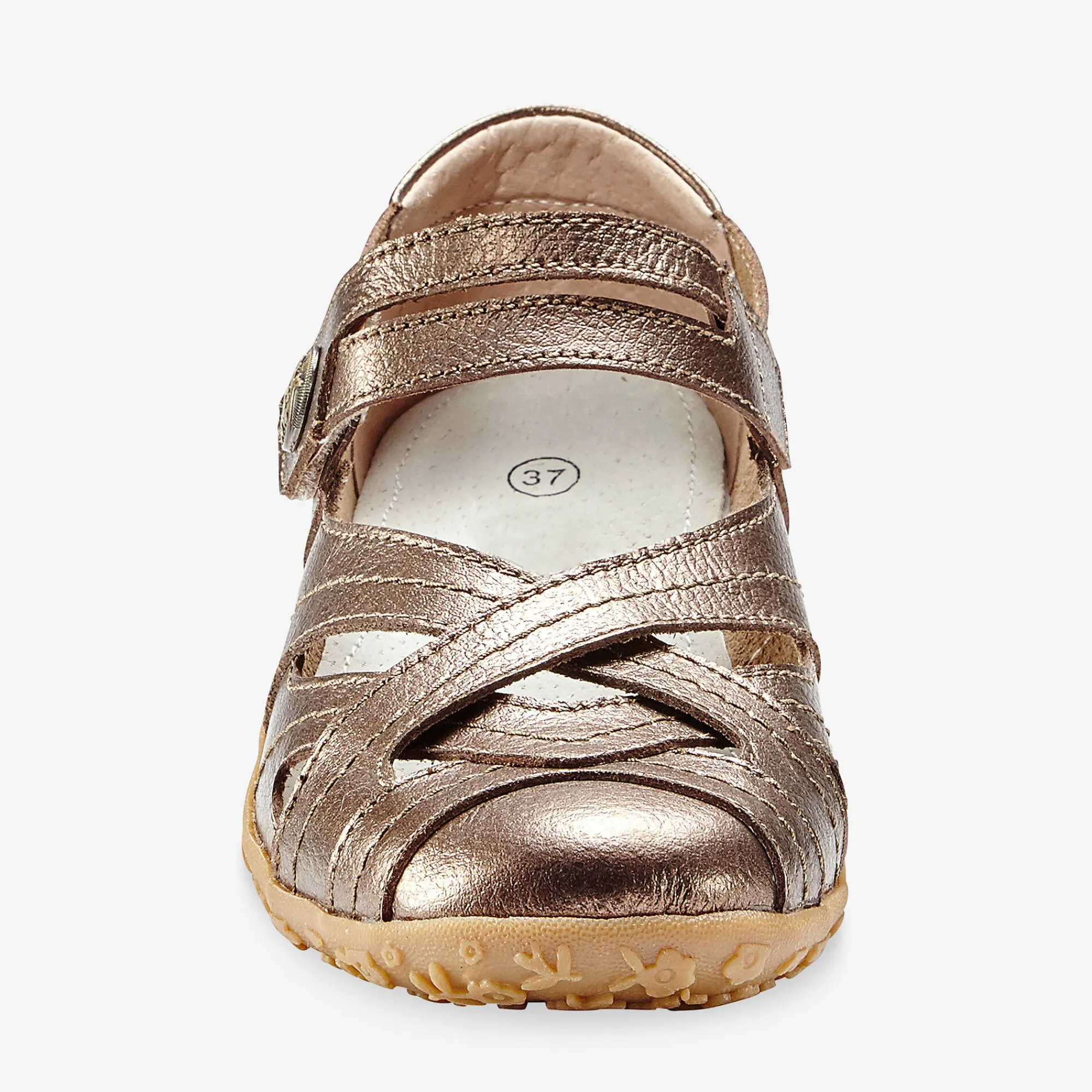 Ballerina's|Schoenen<Blancheporte Comfortschoenen in ultrasoepel leer - bronskleur