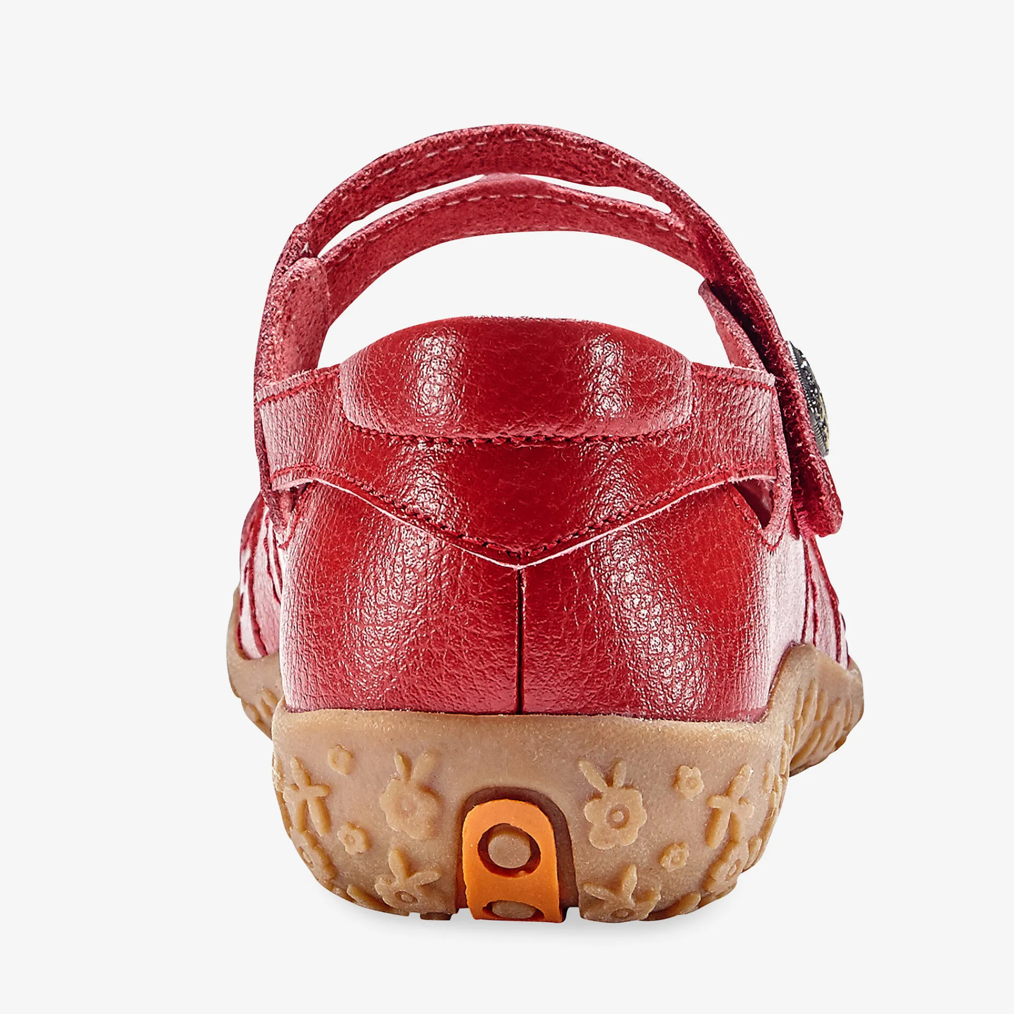 Ballerina's|Schoenen<Blancheporte Comfortschoenen in ultrasoepel leer - rood