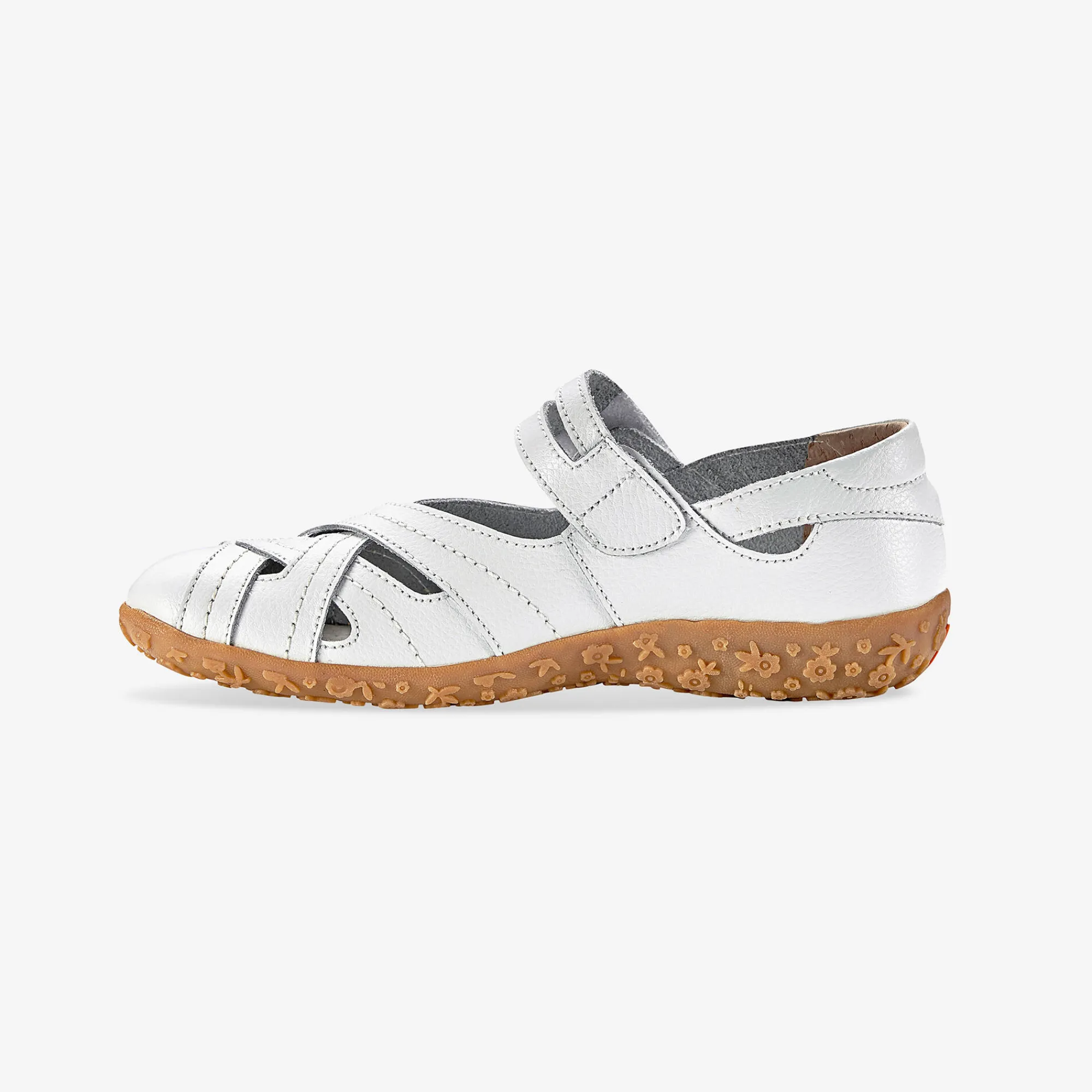 Ballerina's|Schoenen<Blancheporte Comfortschoenen in ultrasoepel leer - wit