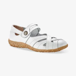 Ballerina's|Schoenen<Blancheporte Comfortschoenen in ultrasoepel leer - wit