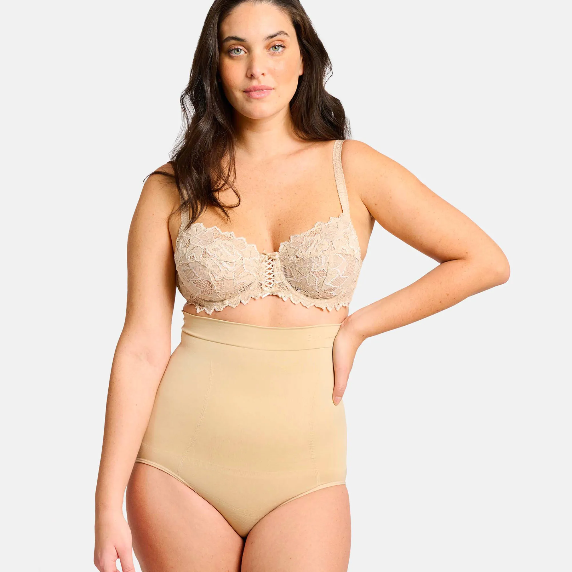 Slip En Shorty<Sans Complexe Corrigerende gaineslip "slimmers" huidkleur