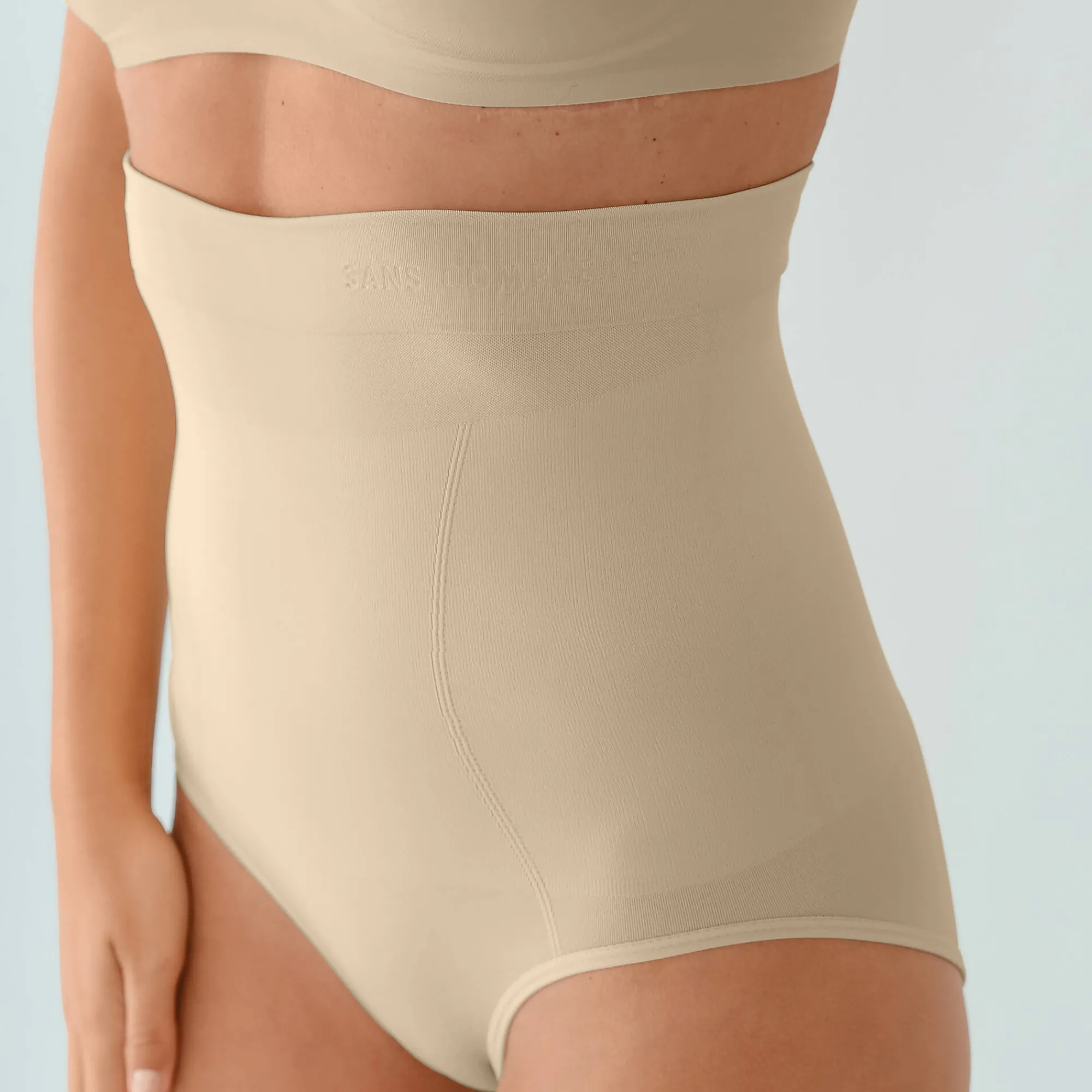 Slip En Shorty<Sans Complexe Corrigerende gaineslip "slimmers" huidkleur
