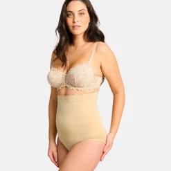 Slip En Shorty<Sans Complexe Corrigerende gaineslip "slimmers" huidkleur