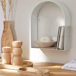 Decoratieartikel<Blancheporte Decoratief muurrekje wit/naturel