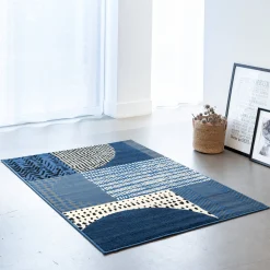 Tapijt<Blancheporte Decoratief tapijtje met geometrisch motief jeans