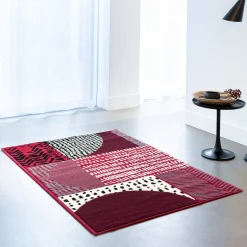 Tapijt<Blancheporte Decoratief tapijtje met geometrisch motief rood
