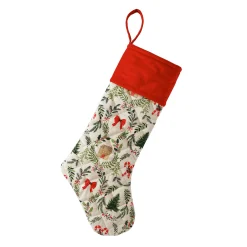 Feestdecoratie|Decoratieartikel<Blancheporte Decoratieve kerstsok rood