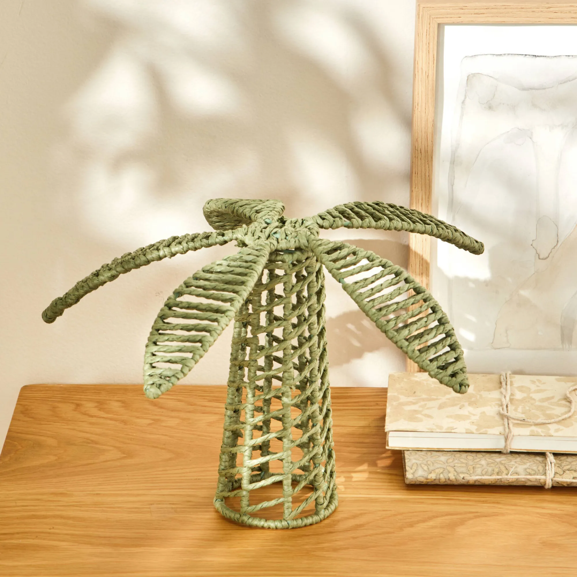 Decoratieartikel<Blancheporte Decoratieve palmboom om neer te zetten groen