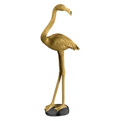 Decoratieartikel<Blancheporte Decoratieve staande flamingo goudkleurig
