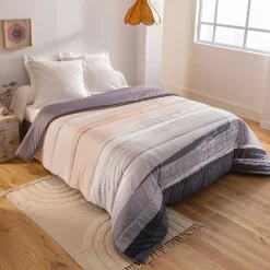 Dekbed<Blancheporte Dekbed in microvezel met Pastel print 200g/m2 roze