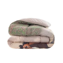 Kids Dekbed|Dekbed<Blancheporte Dekbed in microvezel met paarden in fotoprint 400 g/m2 beige / bruin