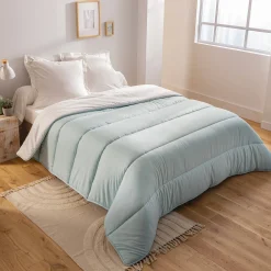 Dekbed<Blancheporte Dekbed in microvezel met Pastel print 400g/m2 blauw