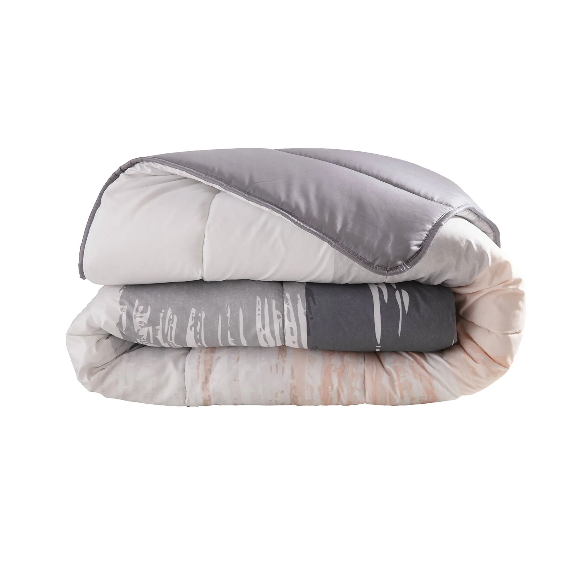 Dekbed<Blancheporte Dekbed in microvezel met Pastel print 400g/m2 roze