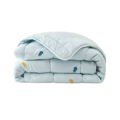 Dekbed<Blancheporte Dekbed in microvezel met bladerenprint 400 g/m2 watergroen